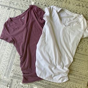 Two Old Navy Maternity T shirts